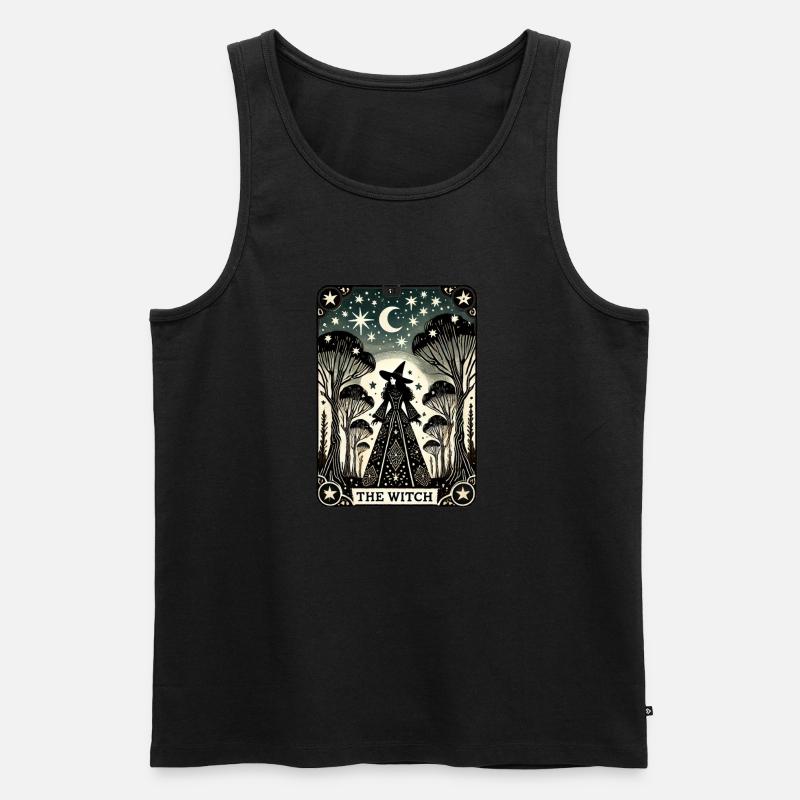Die Hexe - Männer Premium Bio Tank Top - Schwarz