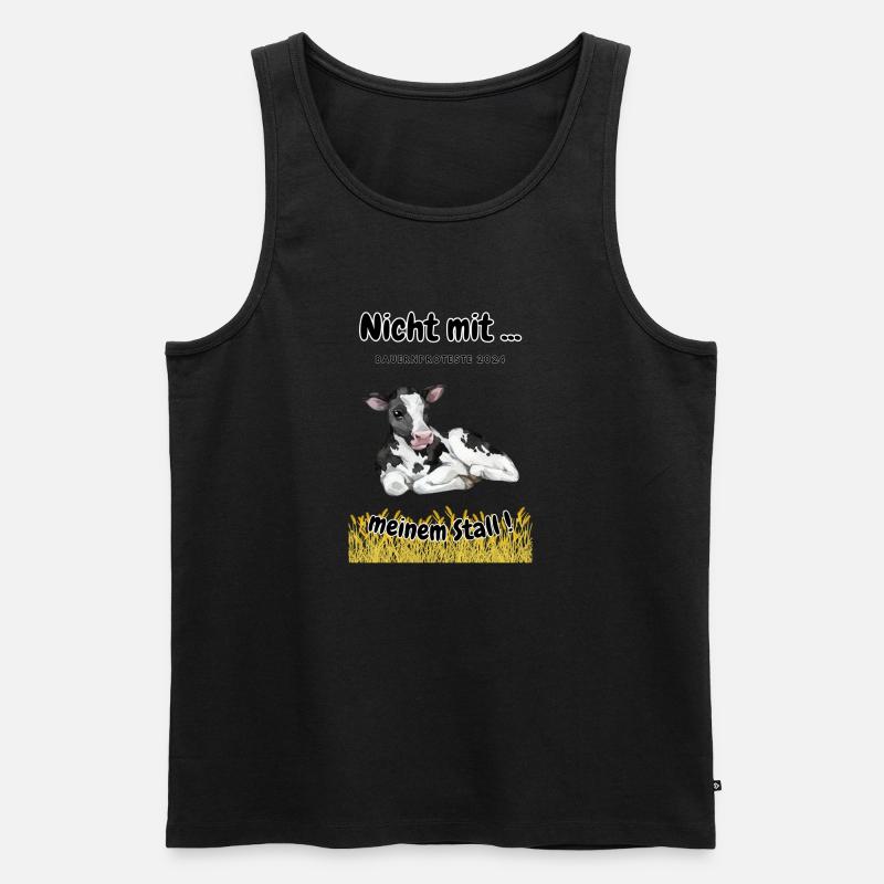 Landwirtschaft - Bauerndemo - Männer Premium Bio Tank Top - Schwarz