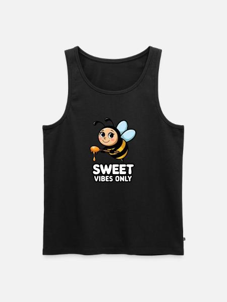 Sweet Vibes Only - Men's Premium Organic Tank Top - black