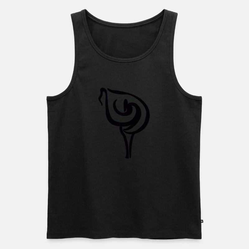Calla Lily - Männer Premium Bio Tank Top - undefined