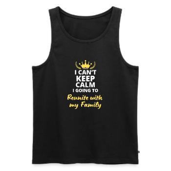 Impossible to stay calm, I'm going to find my f - Men's Premium Organic Tank Top - black - Front - Michal (187cm)