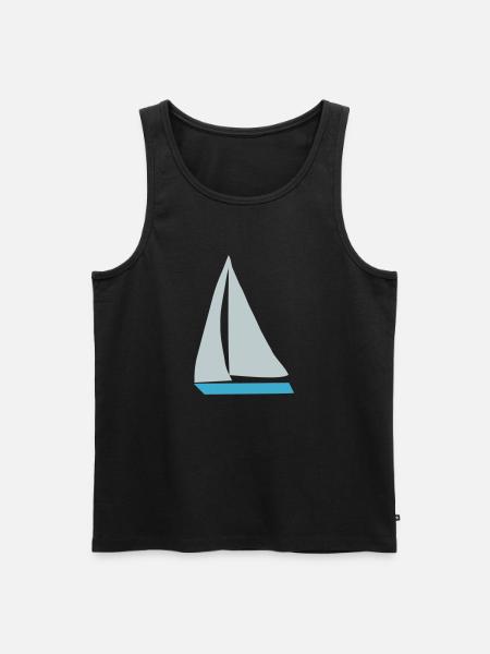 Segelboot - Männer Premium Bio Tank Top - Schwarz