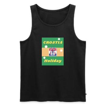 croatia holiday - Männer Premium Bio Tank Top - Schwarz - Vorne - Michal (187cm)
