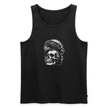 Midnight's Emissary - Men's Premium Organic Tank Top - black - Front - AI Model Male 178 light (178cm)