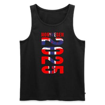 Urlaub Norwegen 2025 Fischer Angelteam Karpfen Ang - Männer Premium Bio Tank Top - Schwarz - Vorne - Michal (187cm)