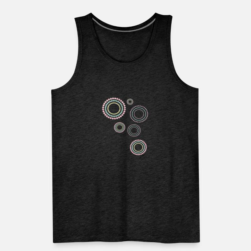 Circles, graphic patterns, patterns Men's Premium Organic Tank Top