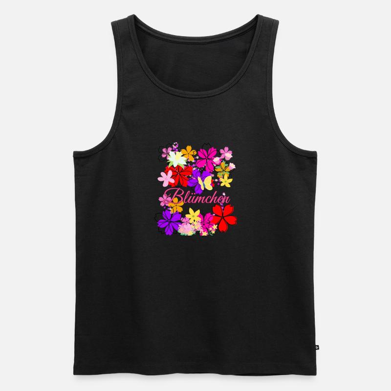 Fleurs, fleurs, costume de fleur, carnaval - Débardeur bio Premium Homme - noir