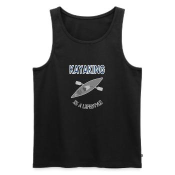 Le kayak est un poison de style de vie pour le rafting et l’aviron - Débardeur bio Premium Homme - noir - Devant - Michal (187cm)