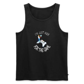 Gamer Game Computerspiel PC-Spiele Geschenkidee - Männer Premium Bio Tank Top - Schwarz - Vorne - AI Model Male 178 light (178cm)
