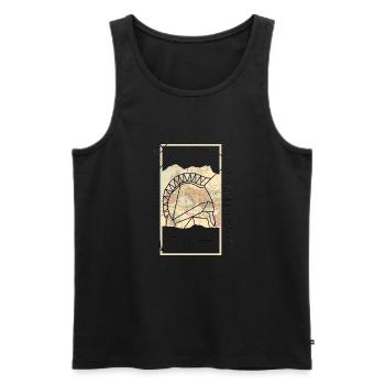 ETERNAL ROME - Men's Premium Organic Tank Top - black - Front - AI Model Male 178 light (178cm)