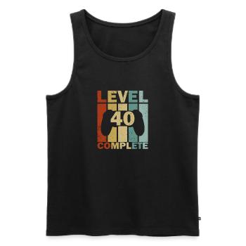 40. Geburtstag Geschenk Gamer 1981 - Débardeur bio Premium Homme - noir - Devant - Michal (187cm)
