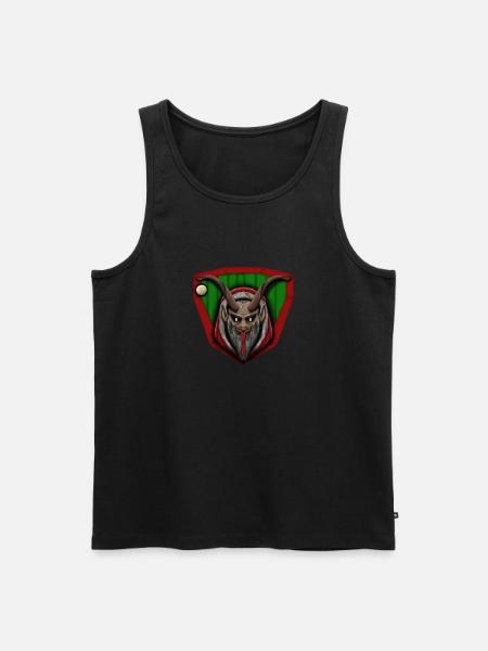 KrampusCoatOfArms - Männer Premium Bio Tank Top - Schwarz