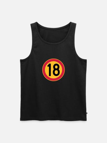 18 speed limit - Men's Premium Organic Tank Top - black