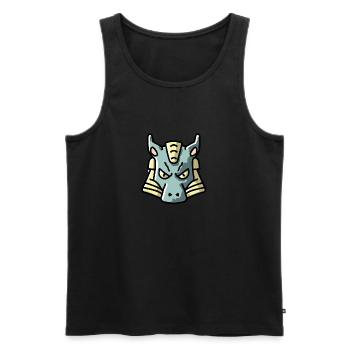 Finter looking dragon - Men's Premium Organic Tank Top - black - Front - Michal (187cm)