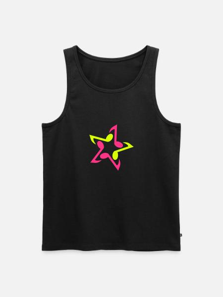 MUSIC STAR - Men's Premium Organic Tank Top - black