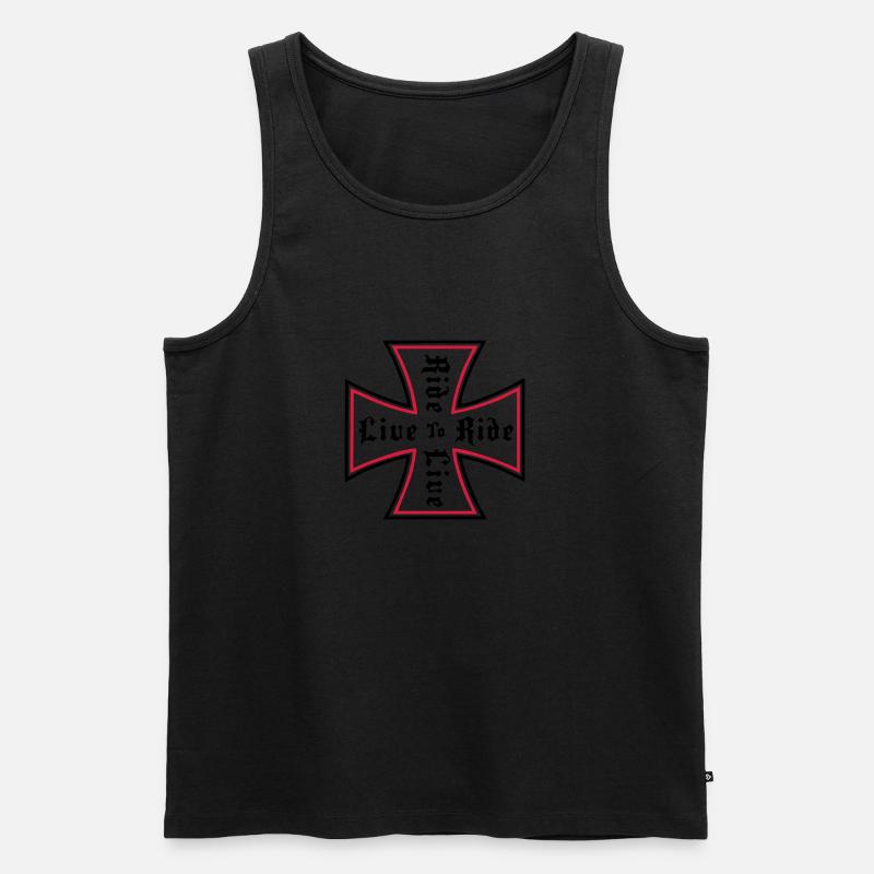 Fahrt - Männer Premium Bio Tank Top - Schwarz