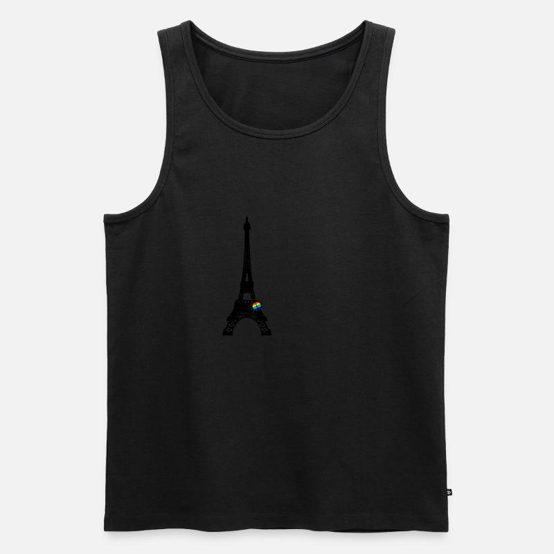 Ladybug Eiffeltower - Männer Premium Bio Tank Top - undefined