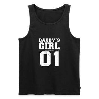 Daddy's Girl 01 Familie Matching Frauen Tochter - Männer Premium Bio Tank Top - Schwarz - Vorne - Michal (187cm)