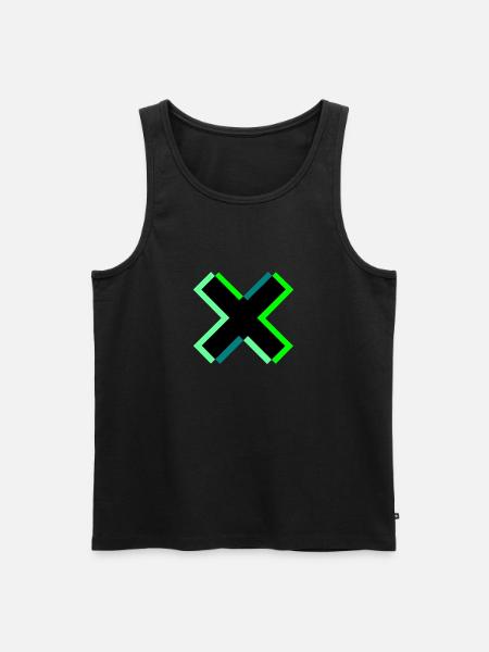Level Up - Men's Premium Organic Tank Top - black