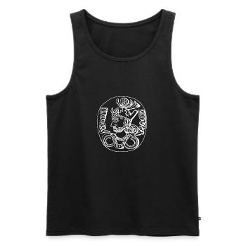 Kavadh - Débardeur bio Premium Homme - noir - Devant - Michal (187cm)