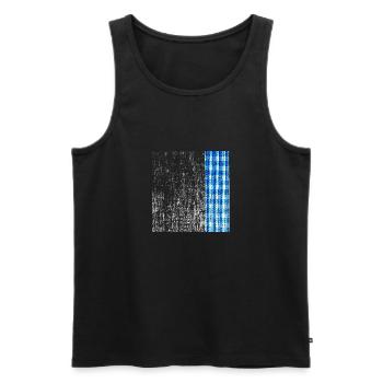 Bayern vintage Oktober - Männer Premium Bio Tank Top - Schwarz - Vorne - AI Model Male 178 light (178cm)
