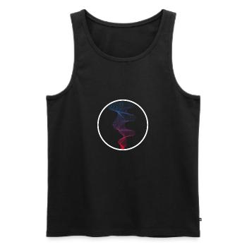 Abstract art - Men's Premium Organic Tank Top - black - Front - Michal (187cm)