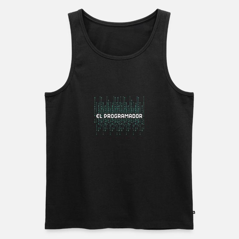 Programmierer Programmierung Informatik Computer - Männer Premium Bio Tank Top - Schwarz