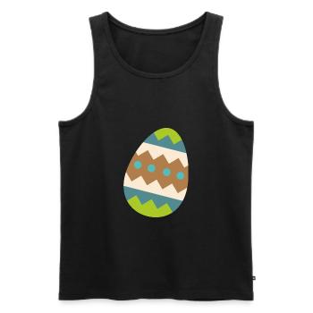 Osterei - Männer Premium Bio Tank Top - Schwarz - Vorne - AI Model Male 178 light (178cm)