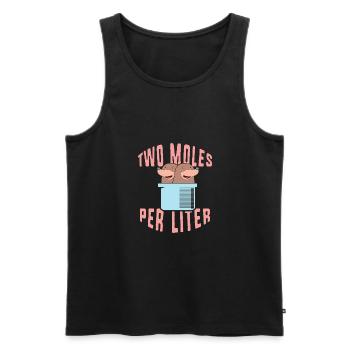 Professeur de chimie Chimiste - Débardeur bio Premium Homme - noir - Devant - AI Model Male 178 light (178cm)