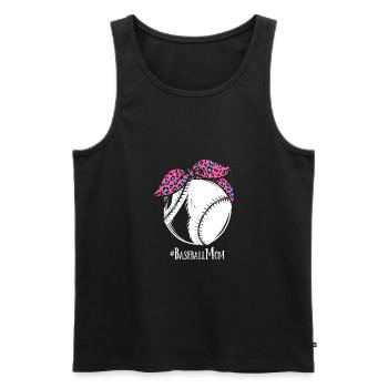 Baseball Mom - Männer Premium Bio Tank Top - Schwarz - Vorne - Michal (187cm)