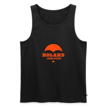 Noland Athletics - Débardeur bio Premium Homme - noir - Devant - AI Model Male 178 light (178cm)