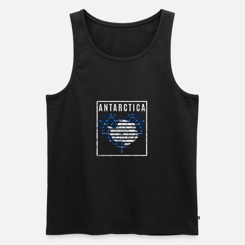 Antarktis - Männer Premium Bio Tank Top - Schwarz