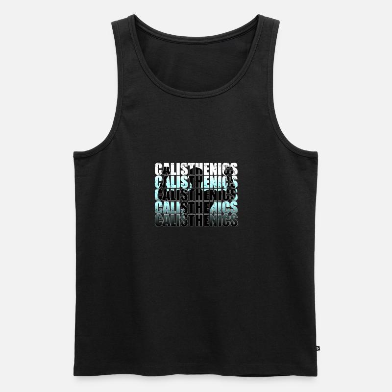 Calisthenics - Männer Premium Bio Tank Top - Schwarz