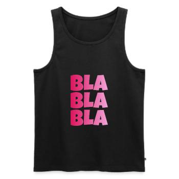 BLA BLA BLAS - Débardeur bio Premium Homme - noir - Devant - AI Model Male 178 light (178cm)