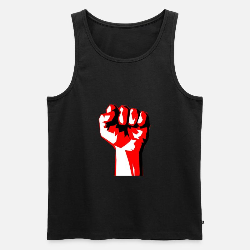 Faust - Männer Premium Bio Tank Top - Schwarz
