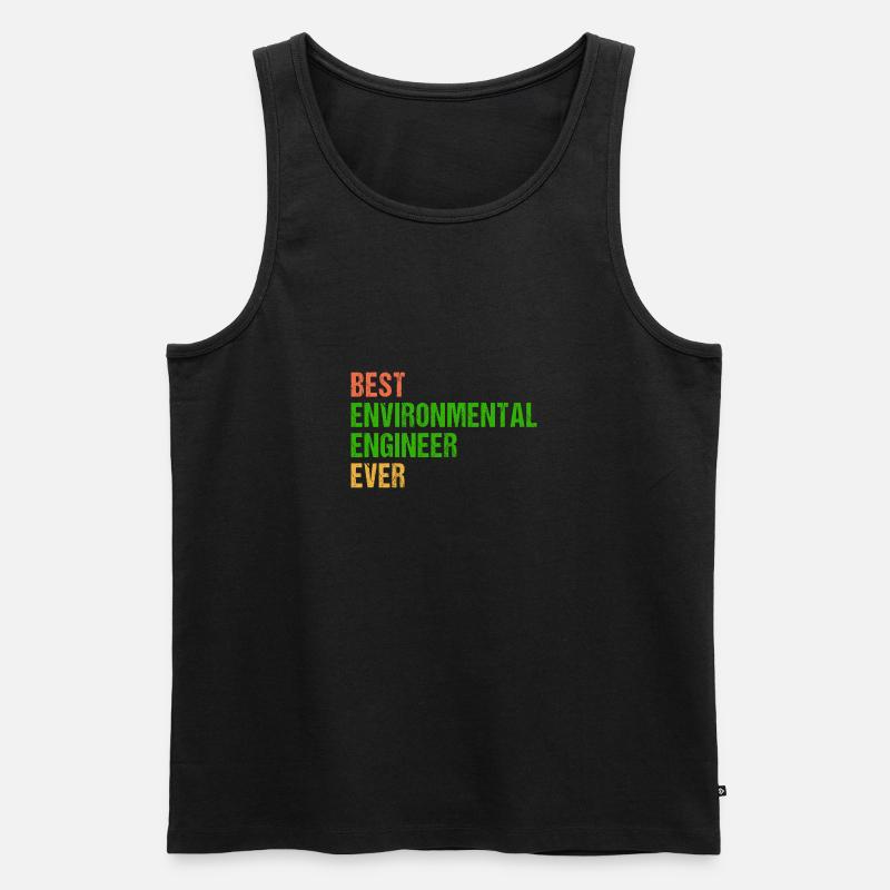 Umweltingenieur Umwelttechnik Engineer Science - Männer Premium Bio Tank Top - Schwarz