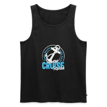 Family Cruise - Men's Premium Organic Tank Top - black - Front - AI Model Male 178 light (178cm)