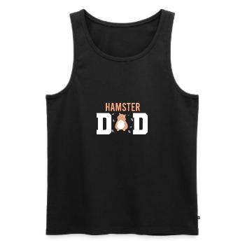 Hamster Vintage Haustier Sprüche - Männer Premium Bio Tank Top - Schwarz - Vorne - AI Model Male 178 light (178cm)