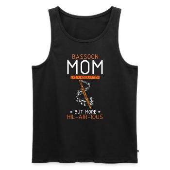 Bassoonist design for woodwind orchestra - Men's Premium Organic Tank Top - black - Front - AI Model Male 178 light (178cm)