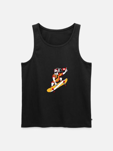 Skateboard, Wiltsch, Frech, Sport, Schweiz - Männer Premium Bio Tank Top -