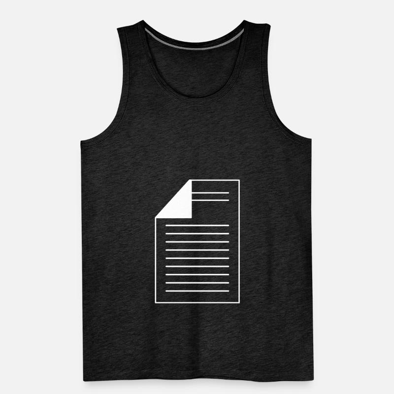 Document Documentation Icon Débardeur bio Premium Homme