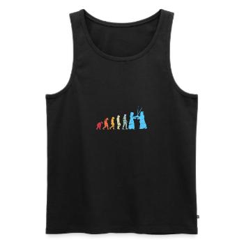 Kendo – Martial Art Vintage Combat Sprüche - Männer Premium Bio Tank Top - Schwarz - Vorne - Michal (187cm)