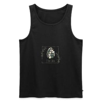 Frohe Ostern - Männer Premium Bio Tank Top - Schwarz - Vorne - Michal (187cm)