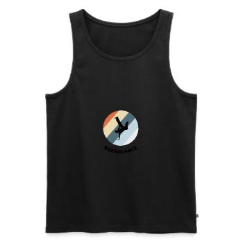 Breakdancing - Men's Premium Organic Tank Top - black - Front - AI Model Male 178 light (178cm)