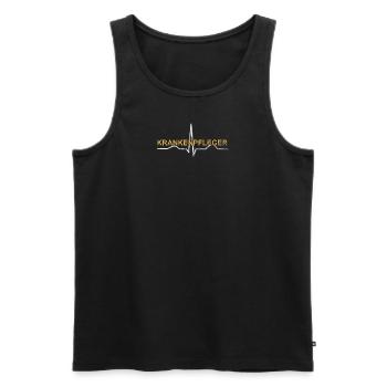 Krankenpfleger I Geschenkidee I Examen I Beruf - Männer Premium Bio Tank Top - Schwarz - Vorne - Michal (187cm)