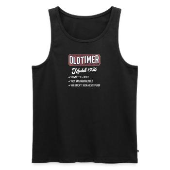 Oldtimer 1956 Autoliebhaber Geburtstag Geschenk - Männer Premium Bio Tank Top - Schwarz - Vorne - Michal (187cm)