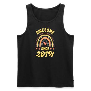 8ter Geburtstag 8 Jahre Idee zum 8. Geburtstag - Männer Premium Bio Tank Top - Schwarz - Vorne - Michal (187cm)
