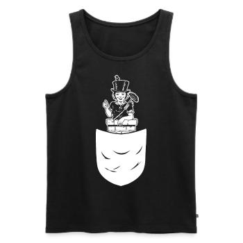 Schornsteinfeger Job Beruf Schornsteinflüsterer - Männer Premium Bio Tank Top - Schwarz - Vorne - AI Model Male 178 light (178cm)