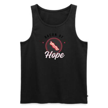 Bacon Of Hope - Männer Premium Bio Tank Top - Schwarz - Vorne - Michal (187cm)