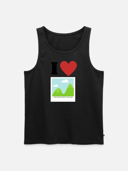 I Love - Männer Premium Bio Tank Top - 